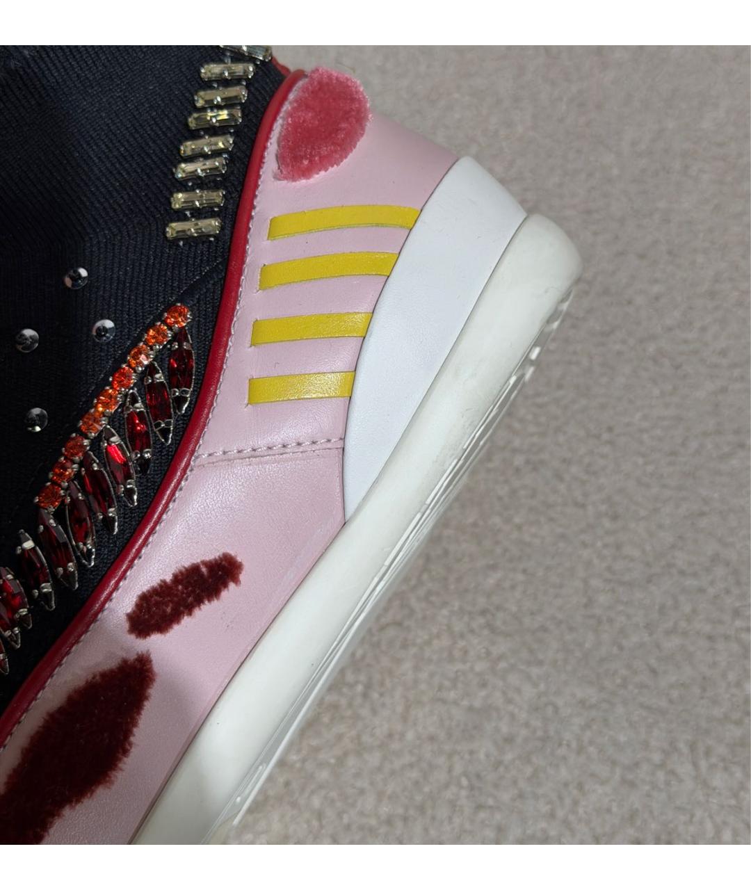 VALENTINO Черные текстильные кроссовки, фото 8