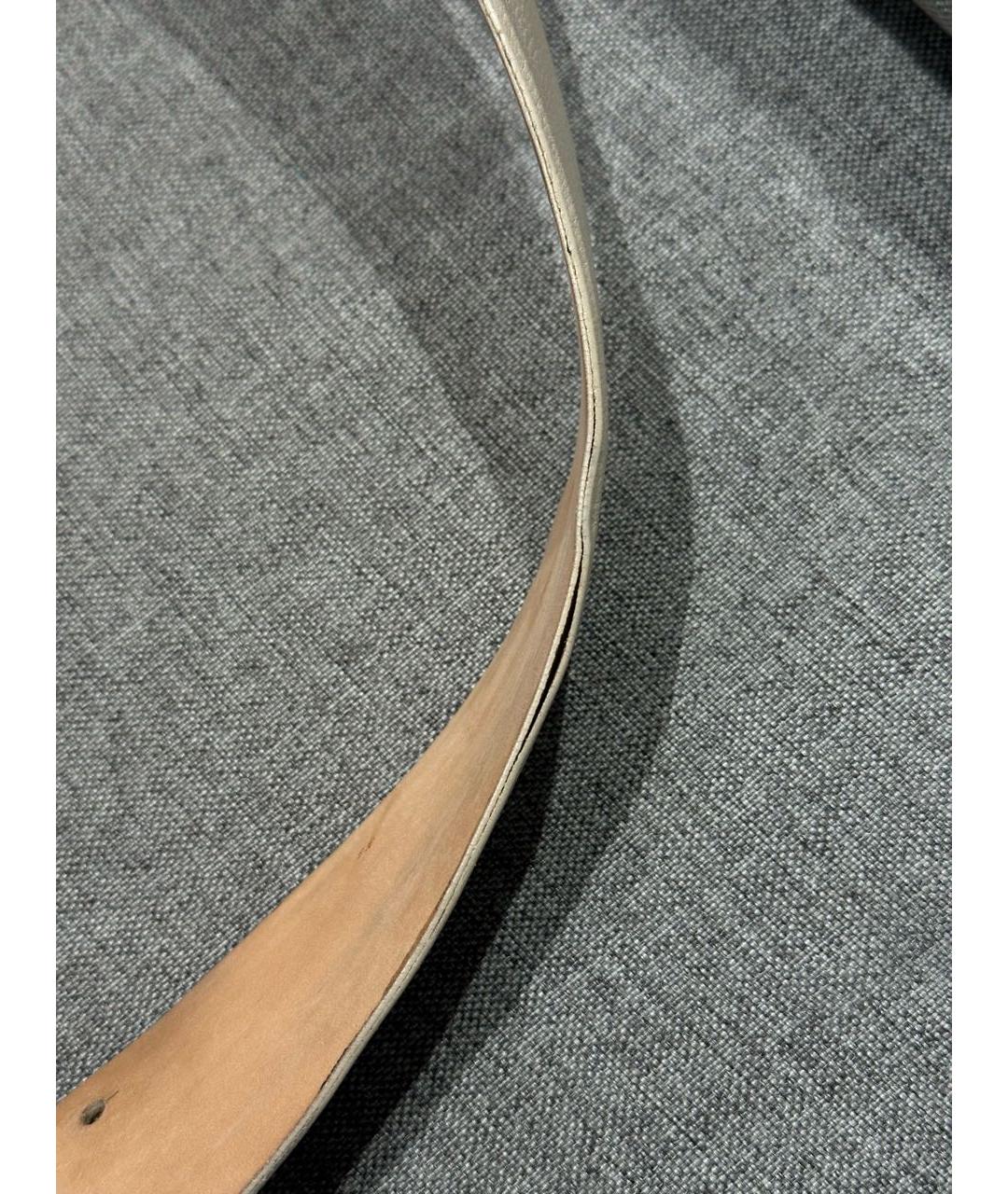 CHANEL Белый кожаный ремень, фото 5