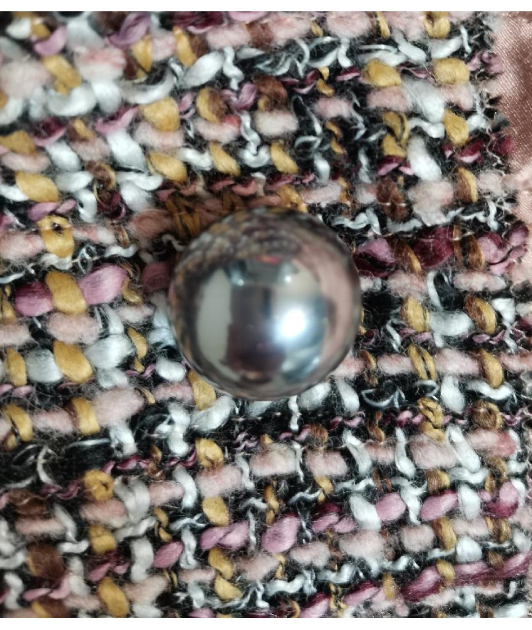 DOLCE&GABBANA Коричневый твидовый жакет/пиджак, фото 5