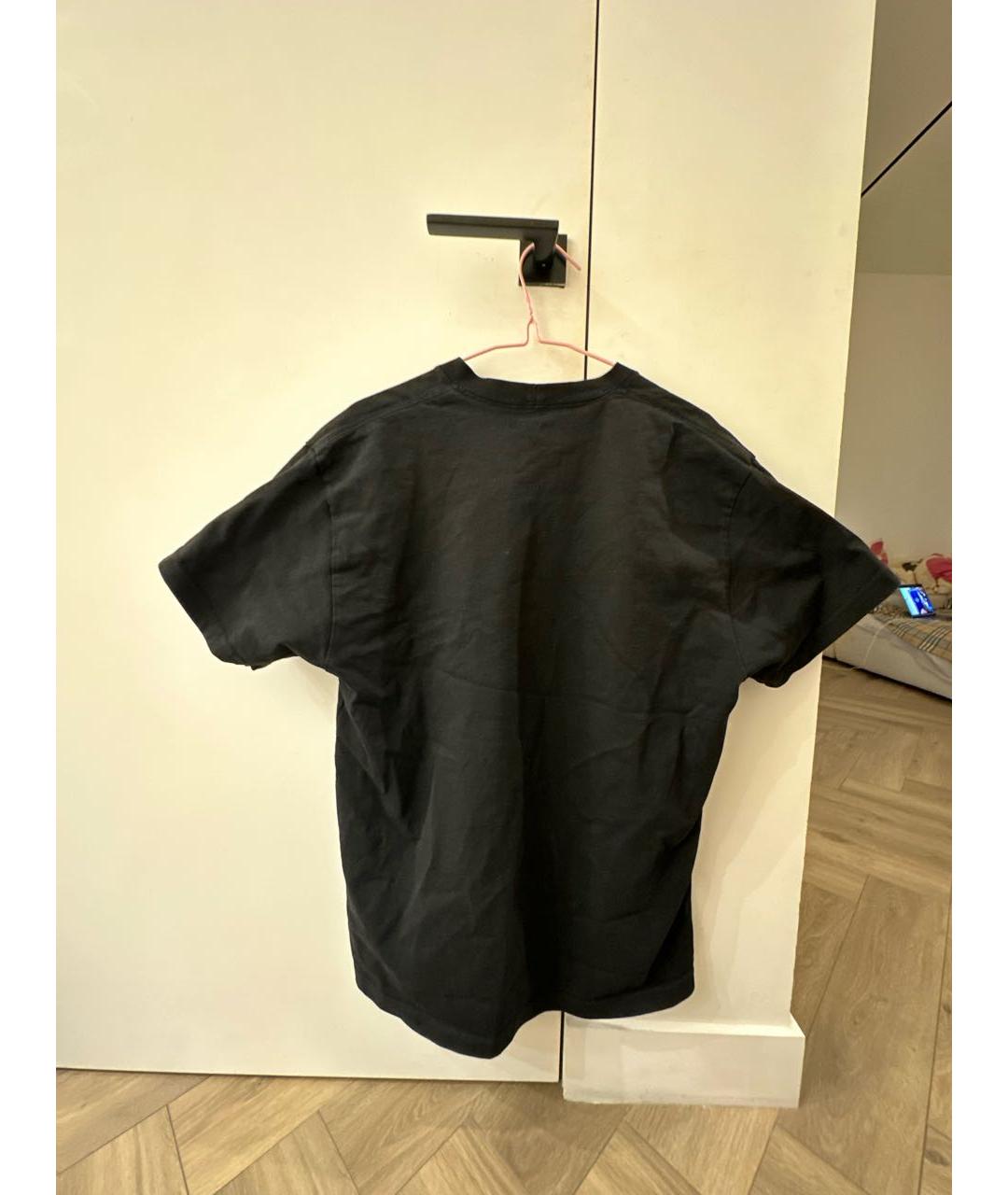 PLANTA ROSA Черная хлопковая футболка, фото 2