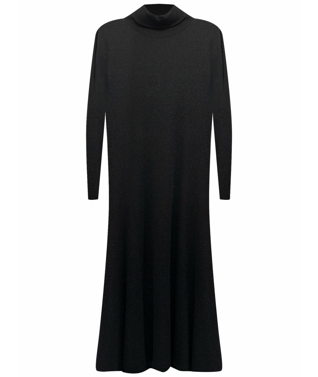 RALPH LAUREN Черное хлопковое повседневное платье, фото 1