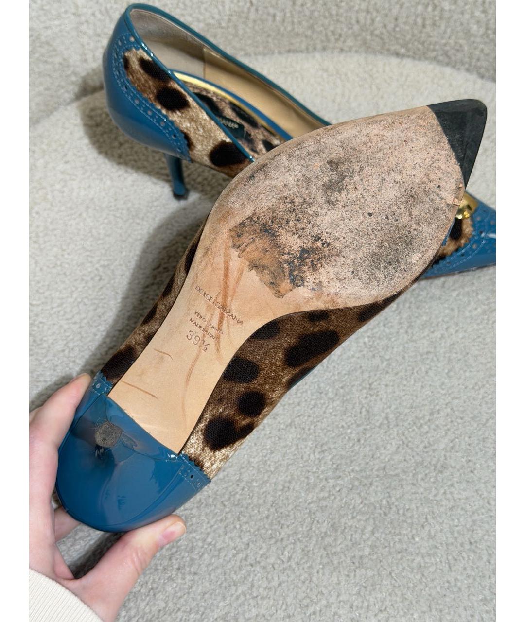 DOLCE&GABBANA Мульти текстильные туфли, фото 7