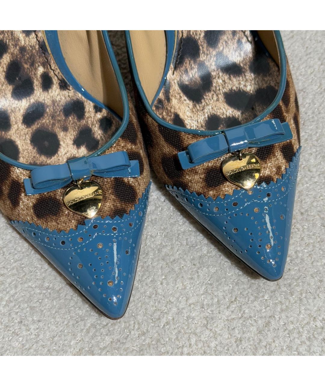 DOLCE&GABBANA Мульти текстильные туфли, фото 6