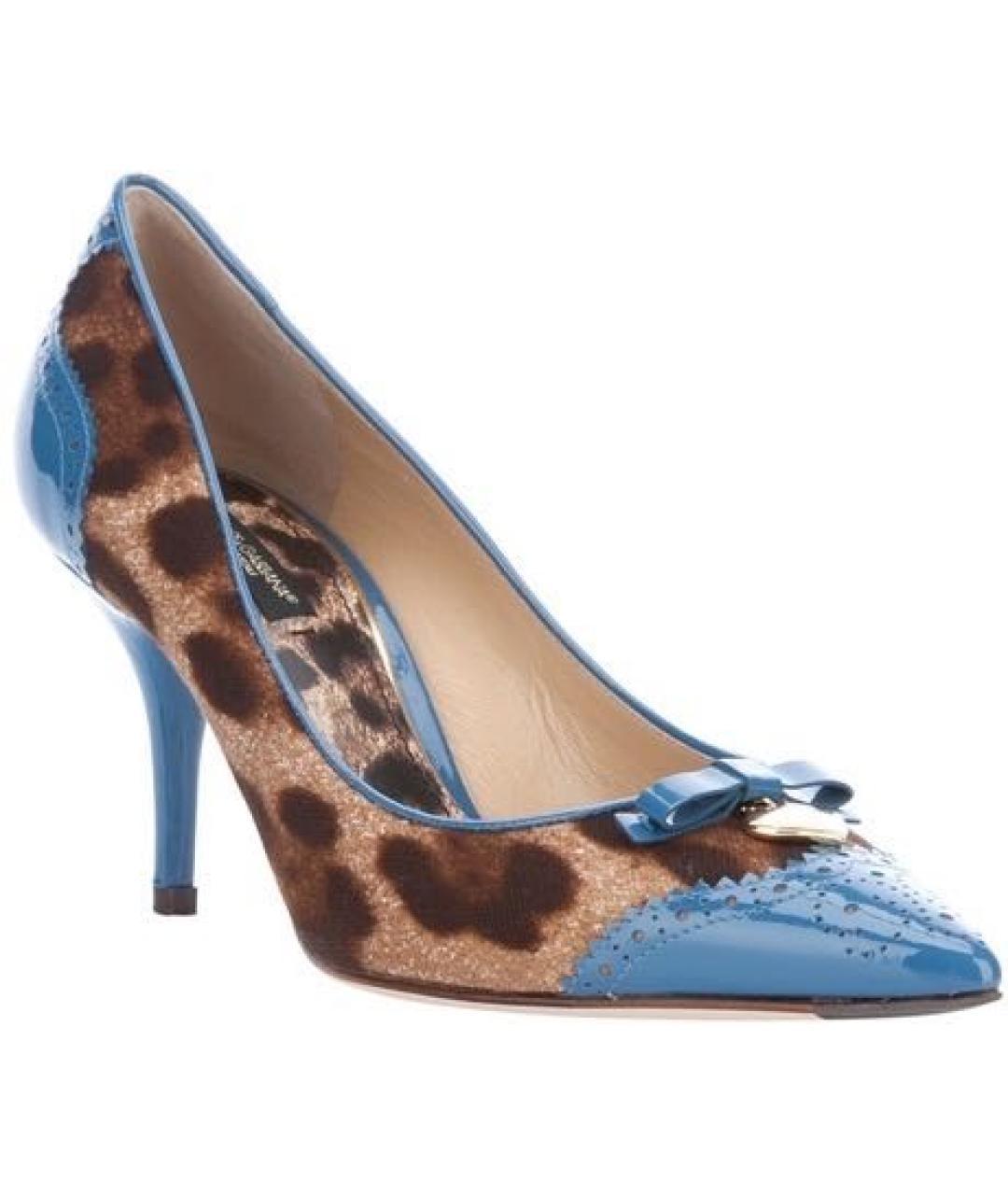 DOLCE&GABBANA Мульти текстильные туфли, фото 1