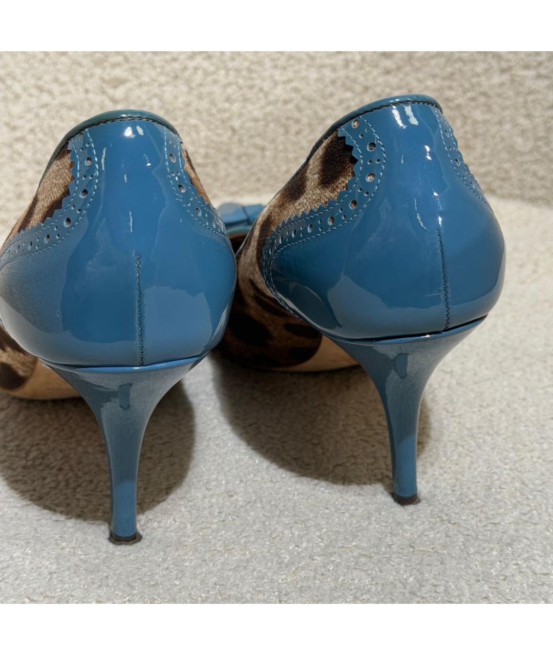 DOLCE&GABBANA Мульти текстильные туфли, фото 4