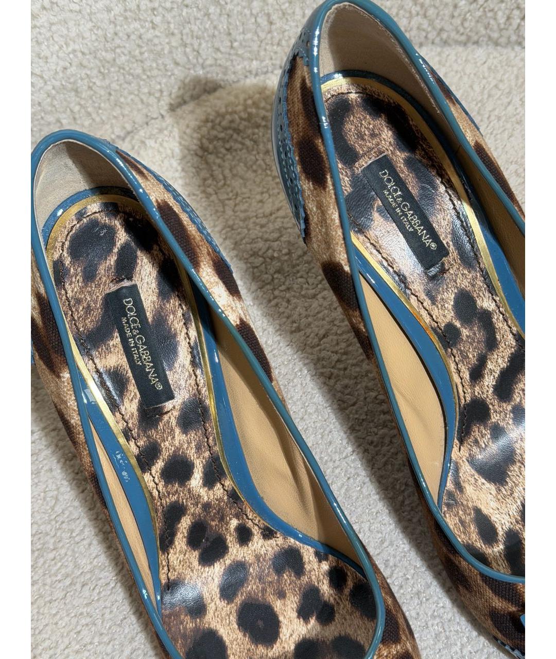 DOLCE&GABBANA Мульти текстильные туфли, фото 3