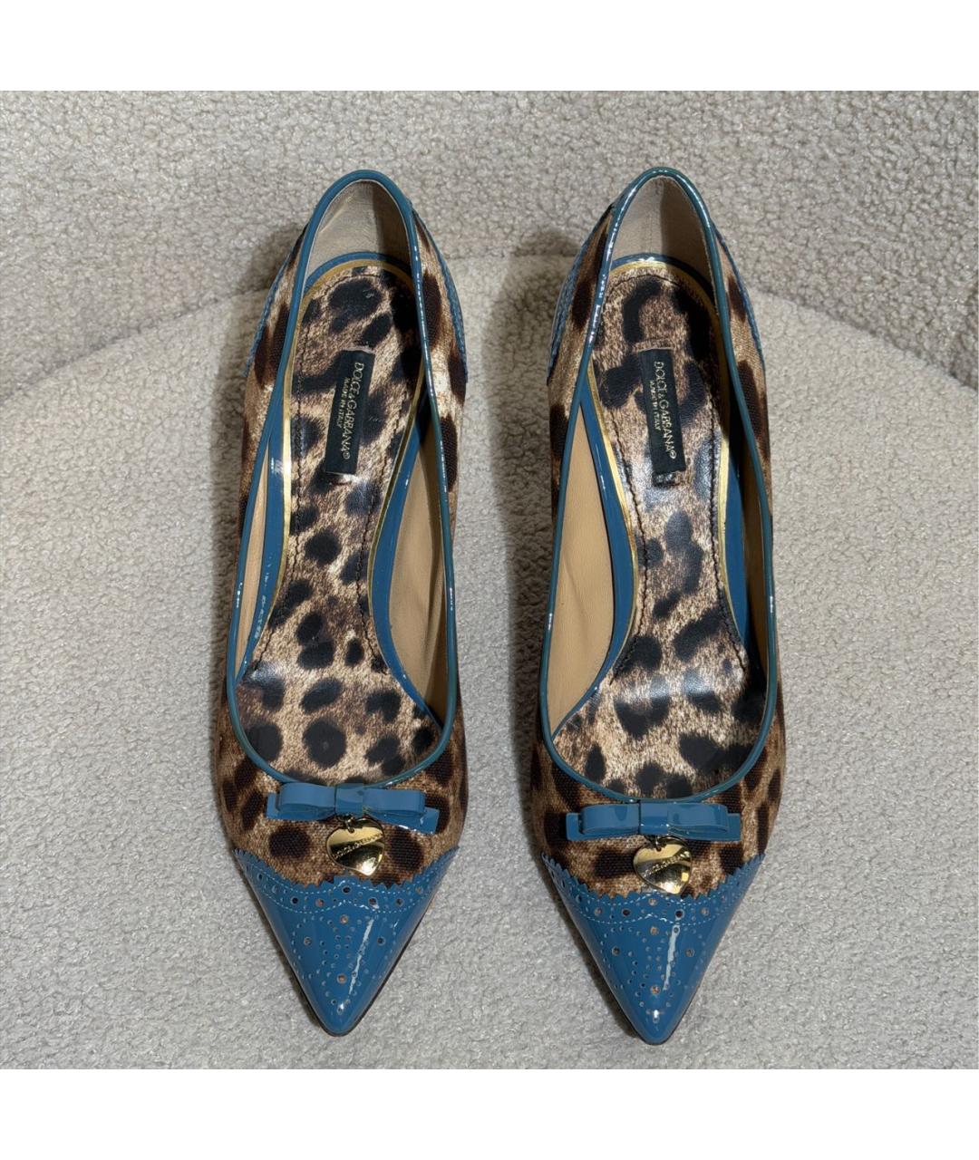 DOLCE&GABBANA Мульти текстильные туфли, фото 2