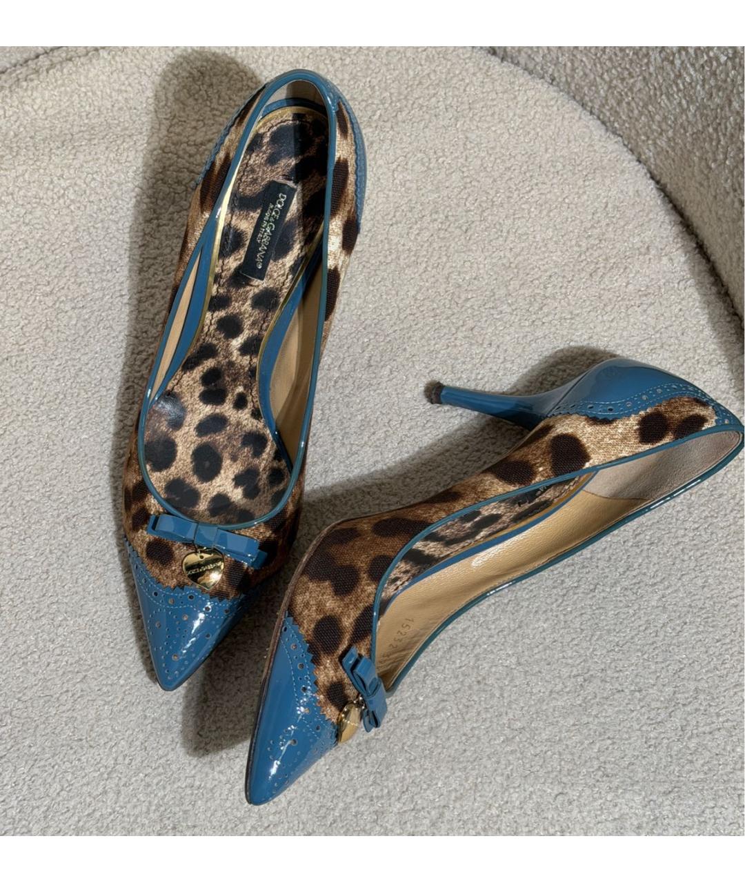 DOLCE&GABBANA Мульти текстильные туфли, фото 5