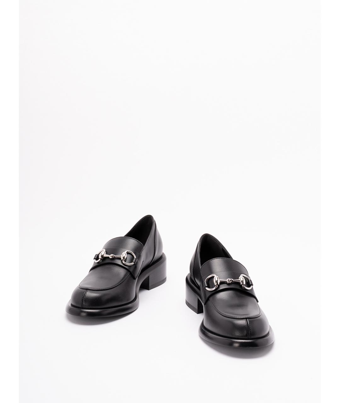 GUCCI Черные кожаные лоферы, фото 2