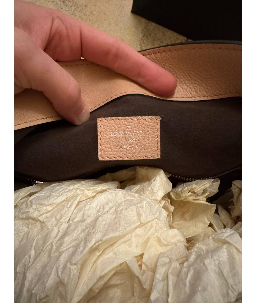 LOUIS VUITTON Розовая кожаная сумка через плечо, фото 4