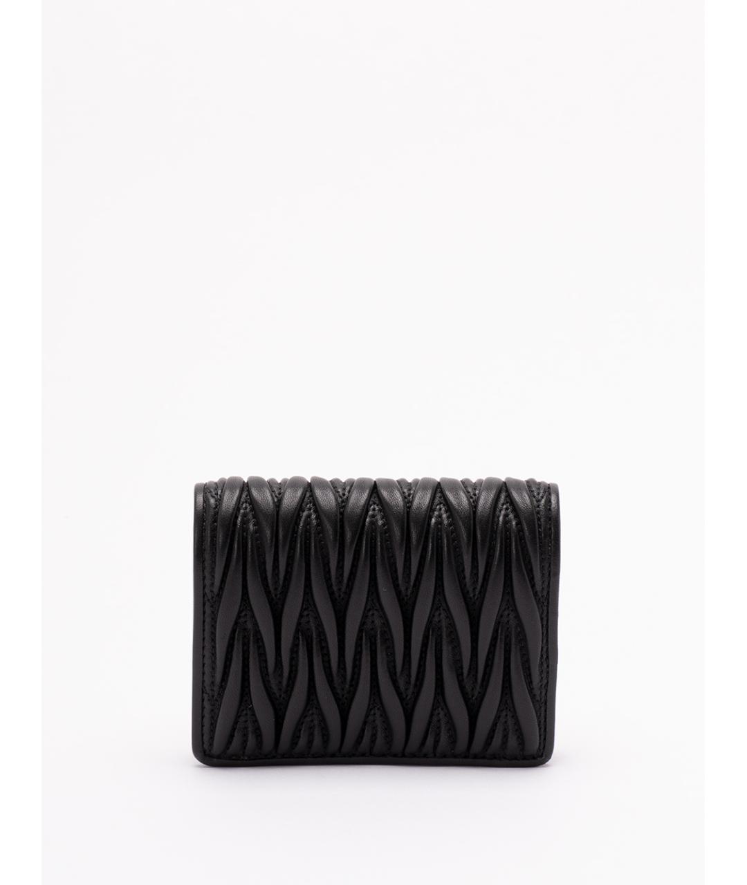 MIU MIU Черный кожаный кошелек, фото 2