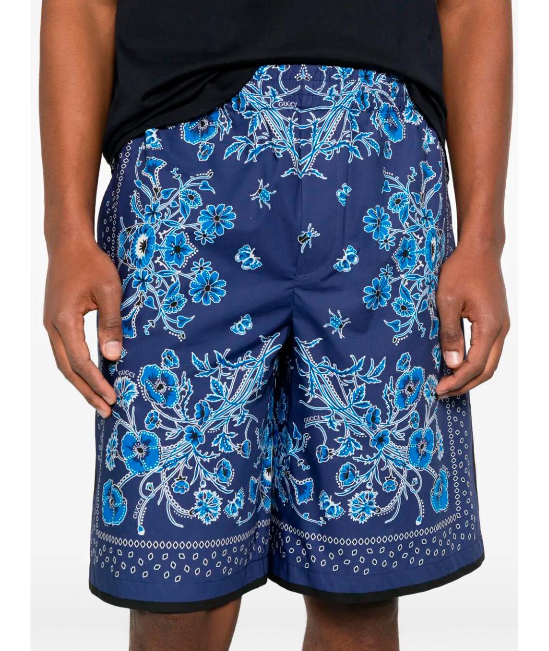 GUCCI Мульти хлопковые шорты, фото 4