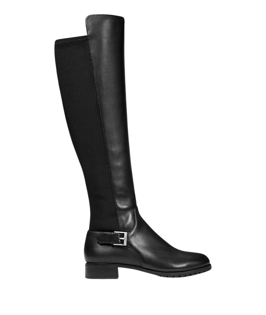MICHAEL KORS Черные кожаные сапоги, фото 1