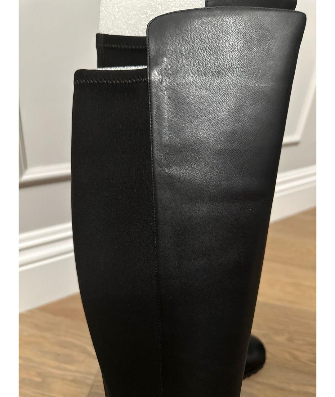 MICHAEL KORS Черные кожаные сапоги, фото 6
