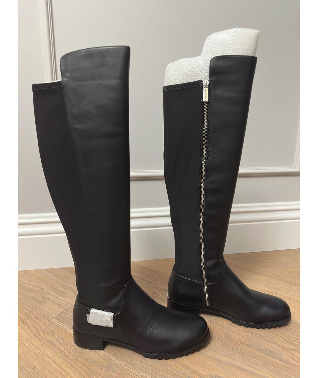 MICHAEL KORS Черные кожаные сапоги, фото 5