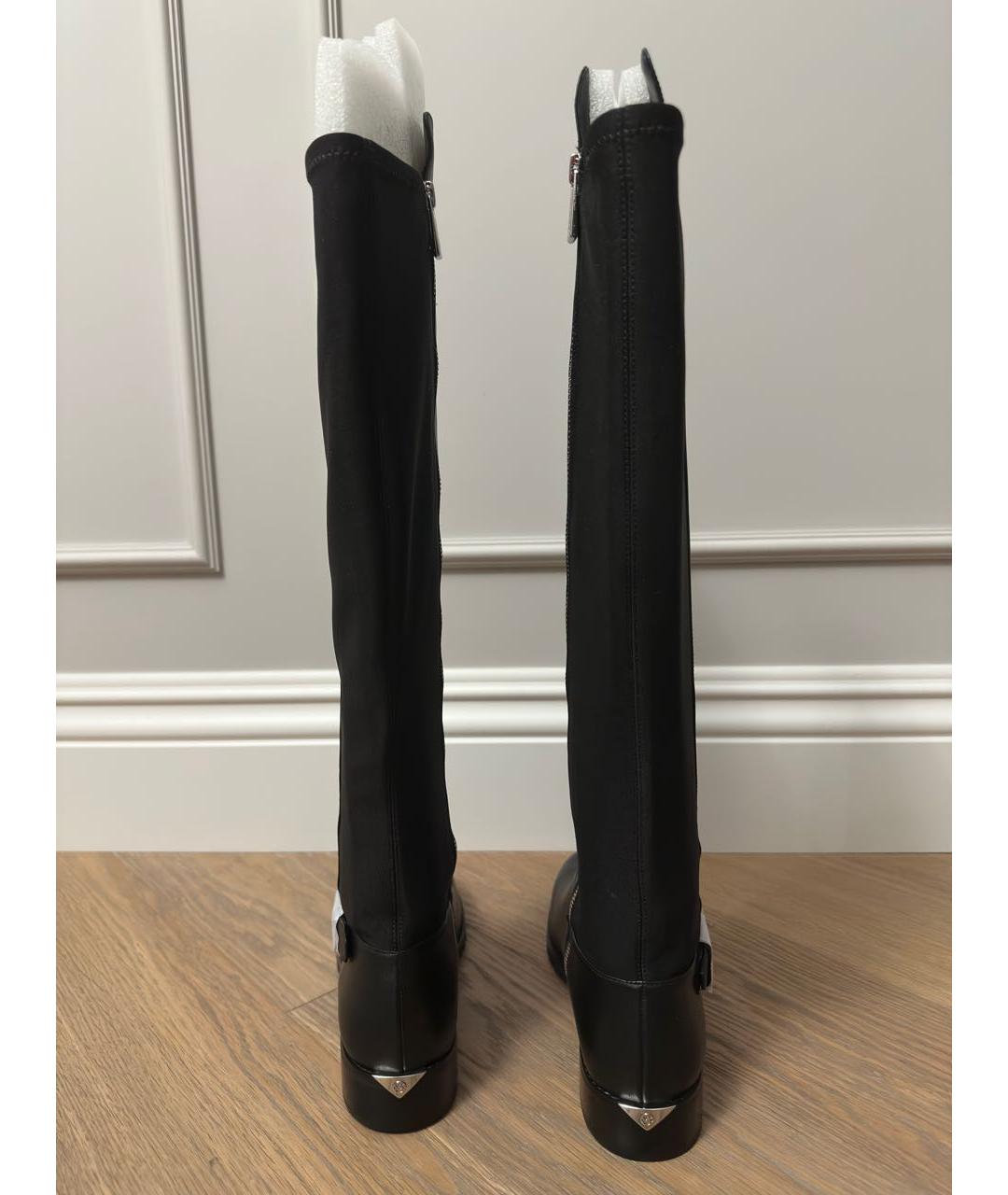 MICHAEL KORS Черные кожаные сапоги, фото 7