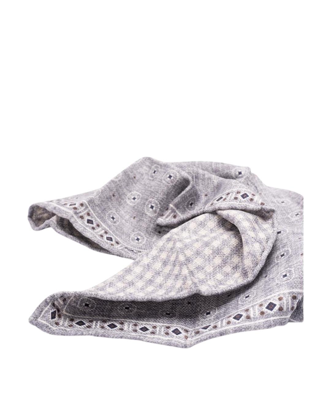 BRUNELLO CUCINELLI Мульти шелковый шарф, фото 3