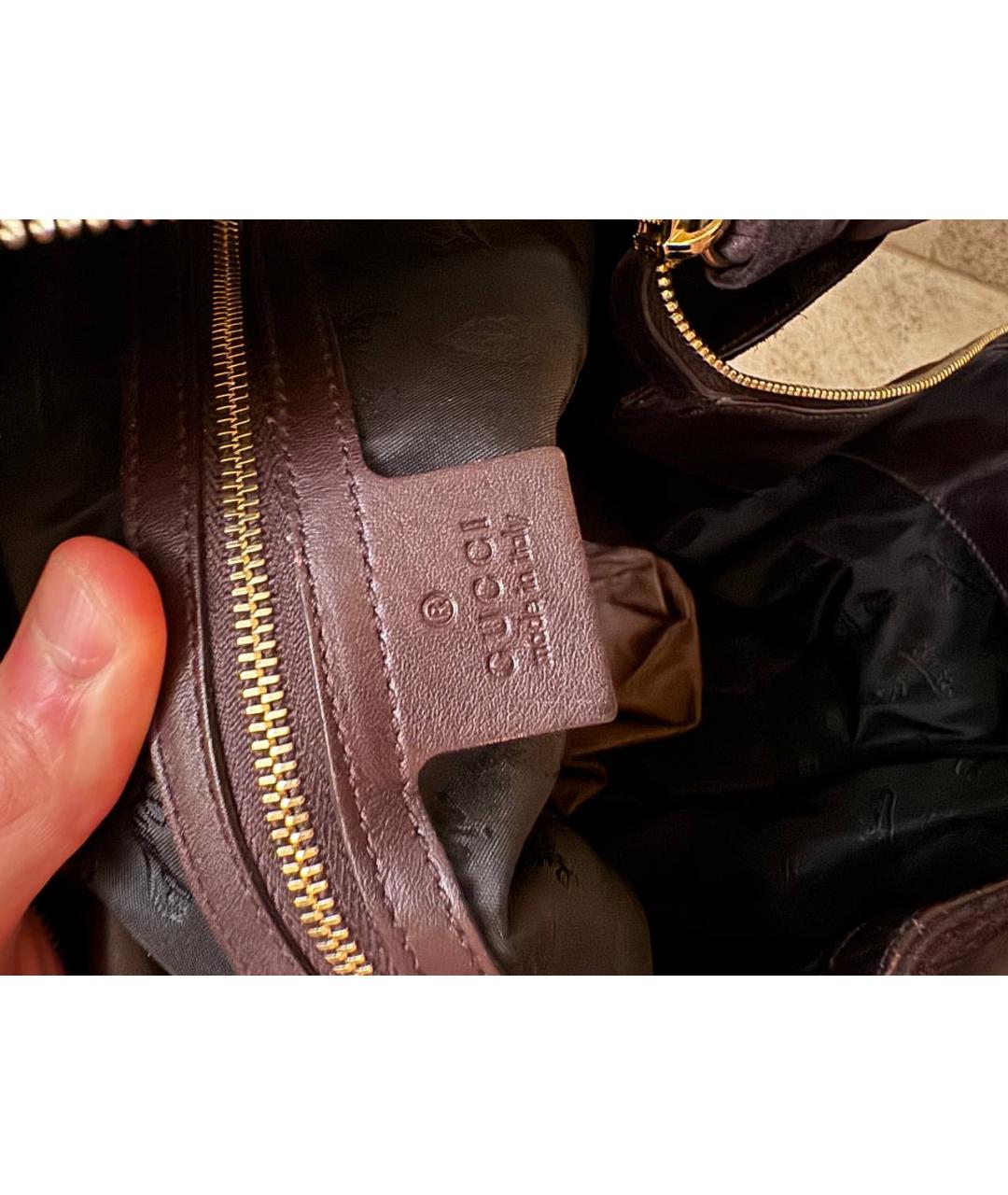 GUCCI Фиолетовая бархатная поясная сумка, фото 4