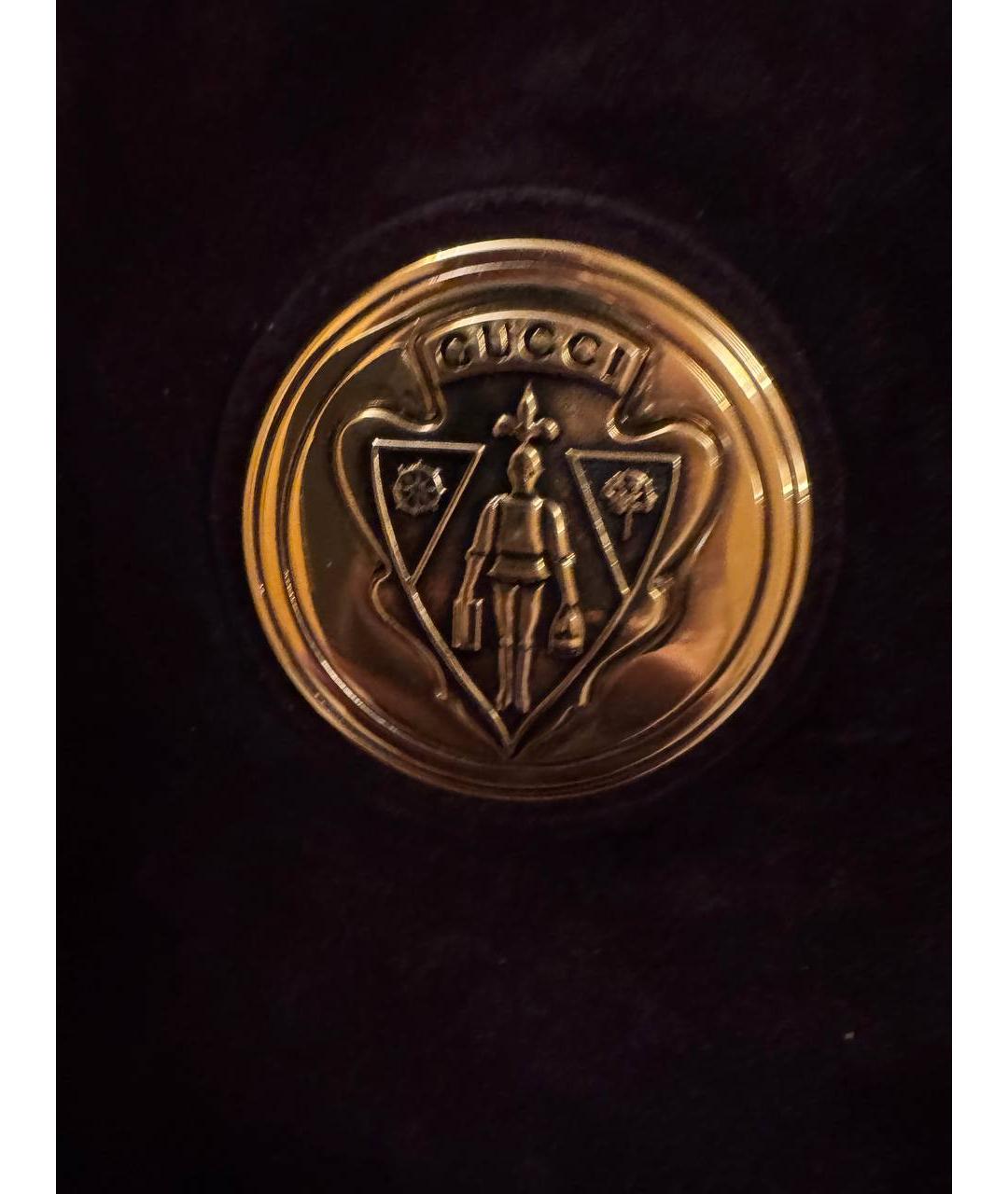 GUCCI Фиолетовая бархатная поясная сумка, фото 3