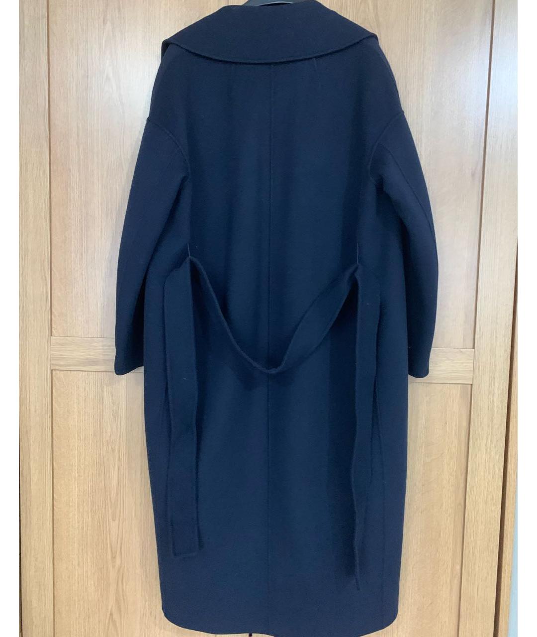 'S MAX MARA Темно-синее шерстяное пальто, фото 2