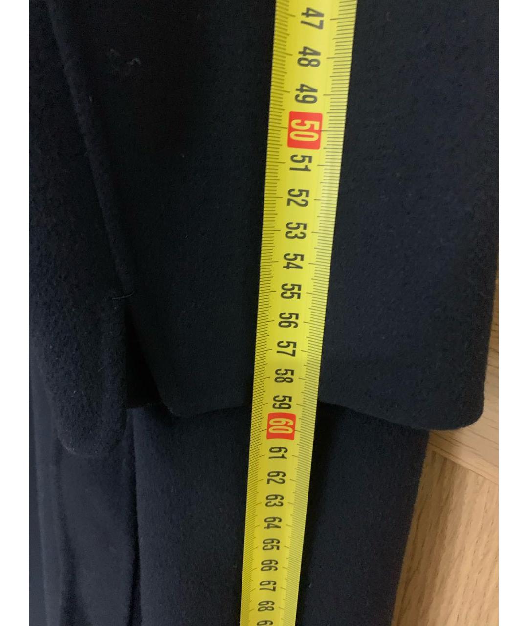 'S MAX MARA Темно-синее шерстяное пальто, фото 7