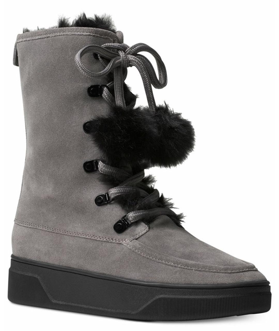 MICHAEL KORS Серые замшевые ботинки, фото 2