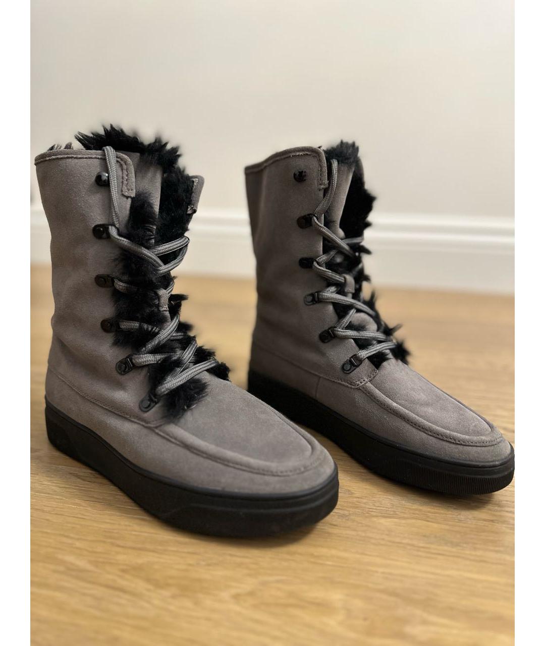 MICHAEL KORS Серые замшевые ботинки, фото 6