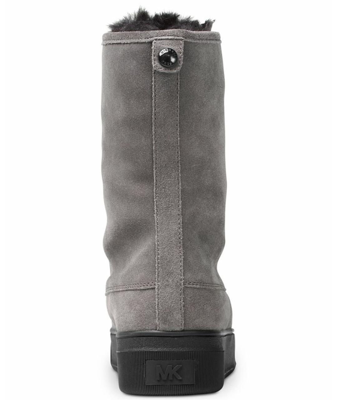 MICHAEL KORS Серые замшевые ботинки, фото 3