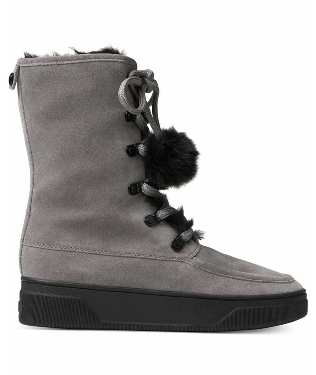 MICHAEL KORS Серые замшевые ботинки, фото 1