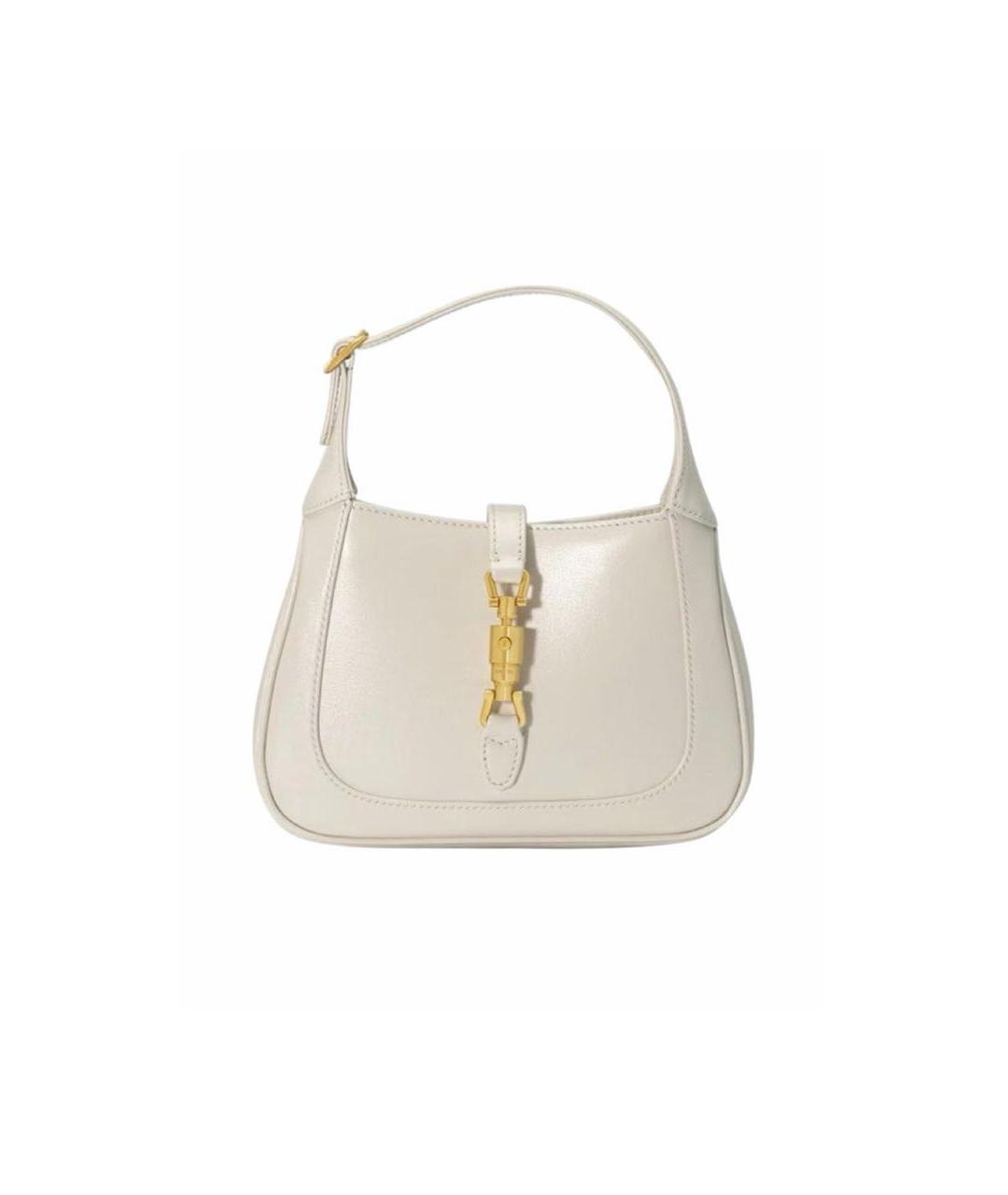 GUCCI Бежевая кожаная сумка через плечо, фото 1