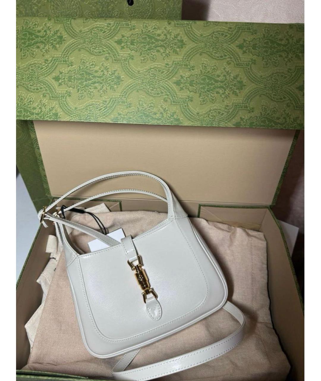 GUCCI Бежевая кожаная сумка через плечо, фото 3