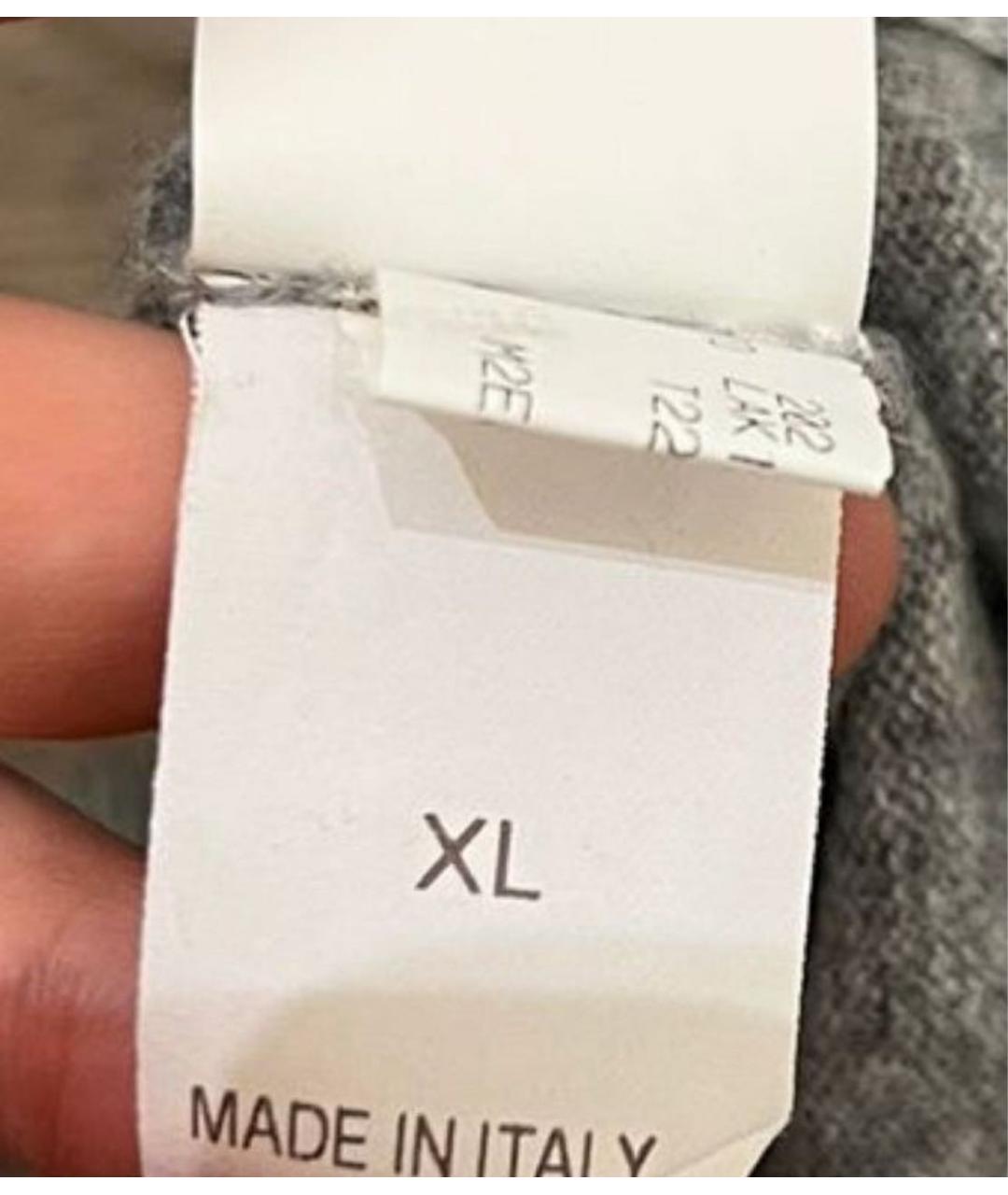 BRUNELLO CUCINELLI Серое кашемировое повседневное платье, фото 2