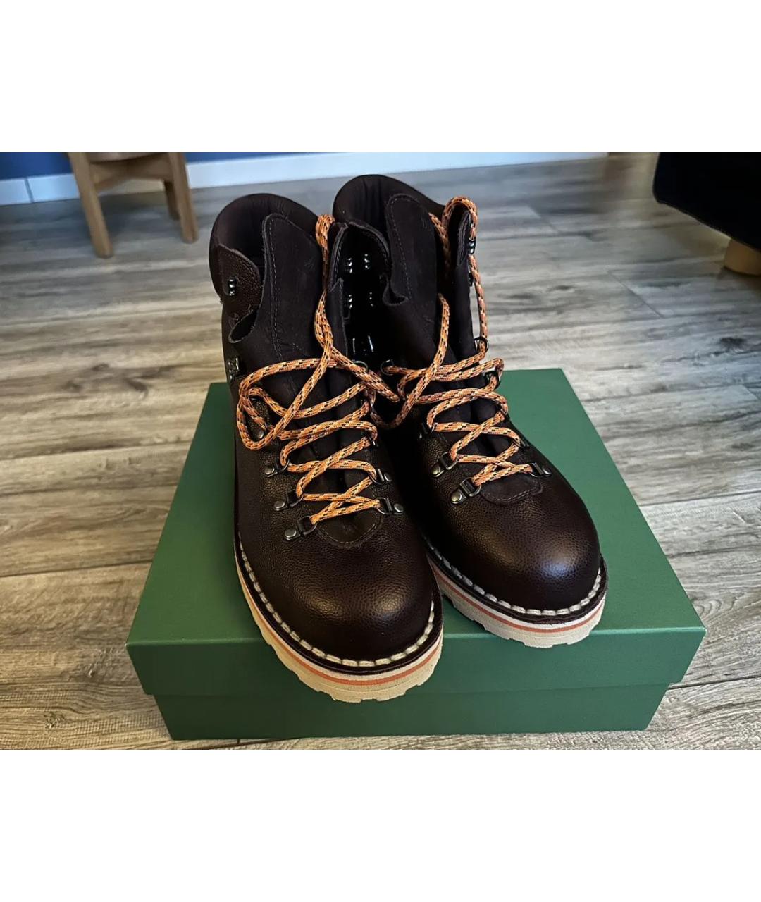 DIEMME Коричневые кожаные высокие ботинки, фото 7