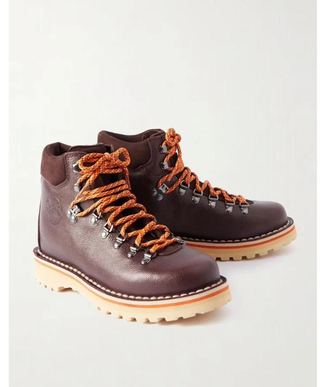 DIEMME Коричневые кожаные высокие ботинки, фото 2