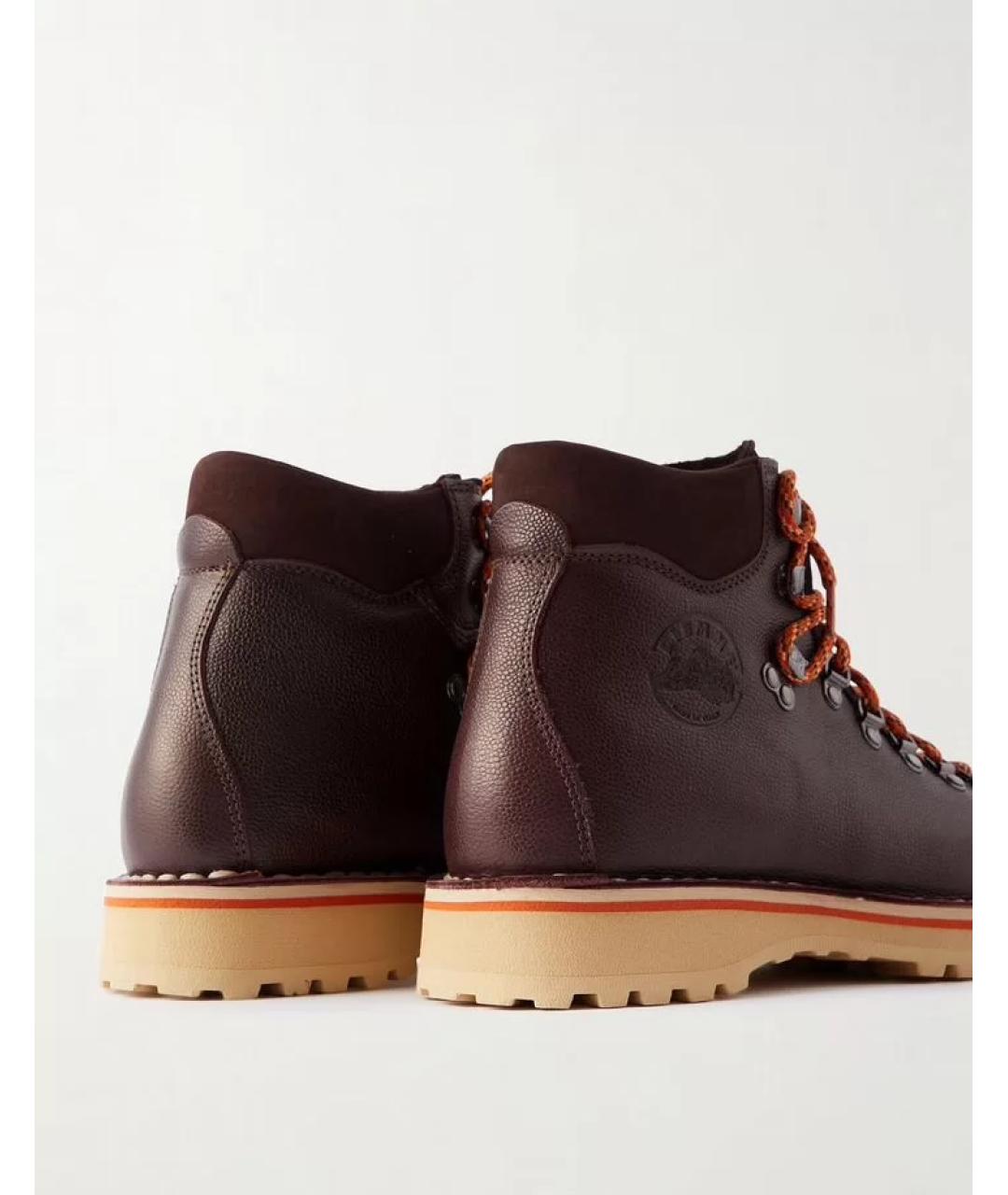 DIEMME Коричневые кожаные высокие ботинки, фото 3