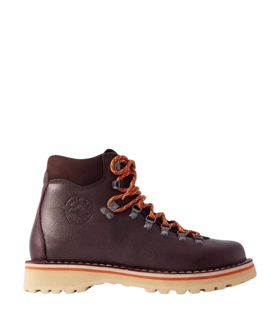 DIEMME Коричневые кожаные высокие ботинки, фото 1