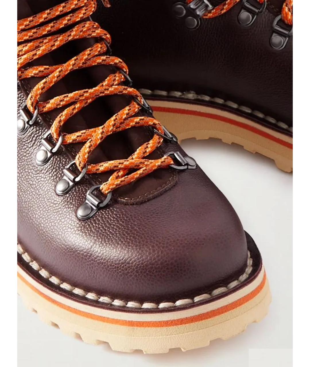 DIEMME Коричневые кожаные высокие ботинки, фото 4