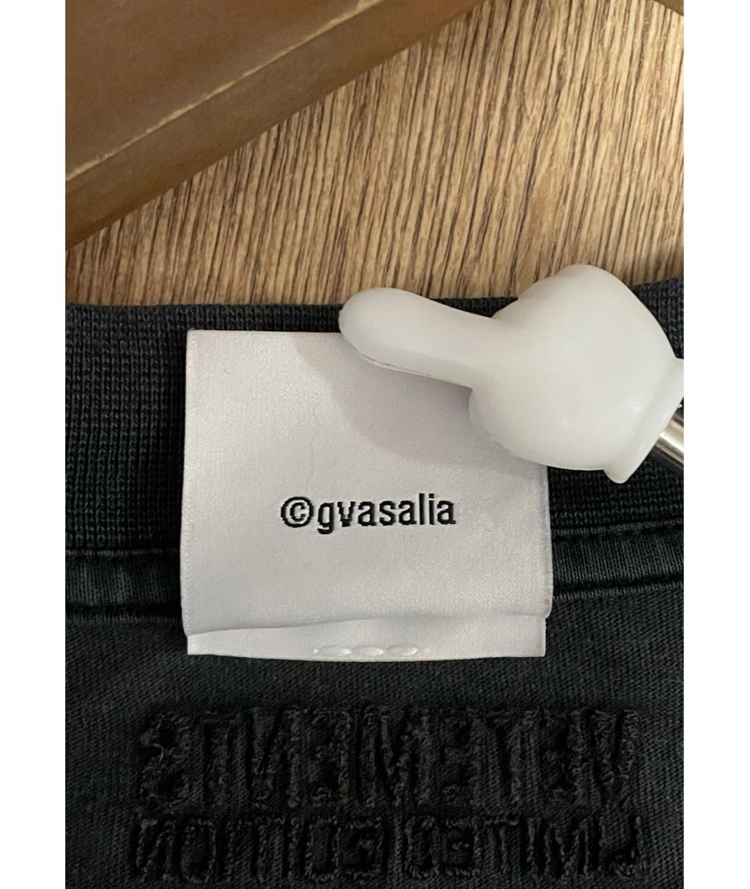 VETEMENTS Черная хлопковая футболка, фото 4