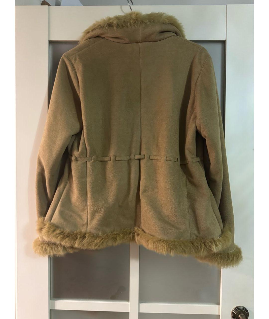 LOUIS VUITTON Бежевая меховая дубленка, фото 2