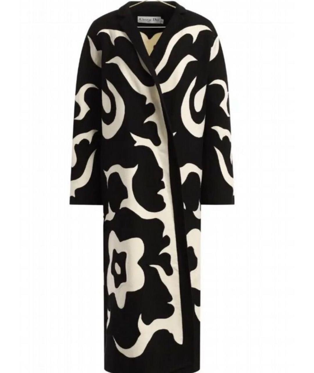 CHRISTIAN DIOR Черное шерстяное пальто, фото 7