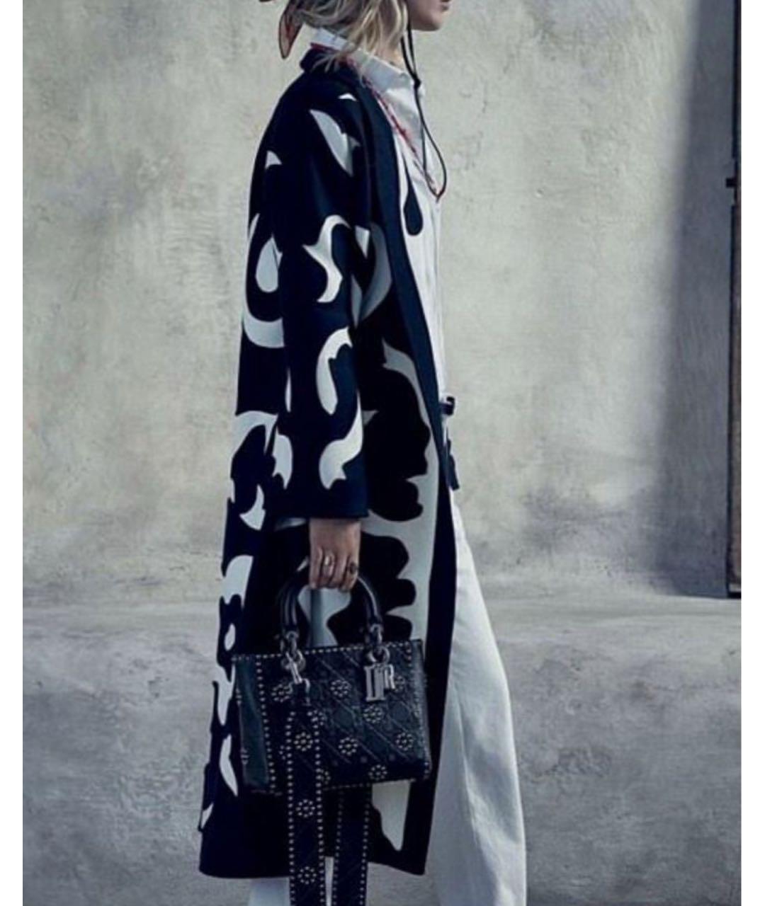 CHRISTIAN DIOR Черное шерстяное пальто, фото 5