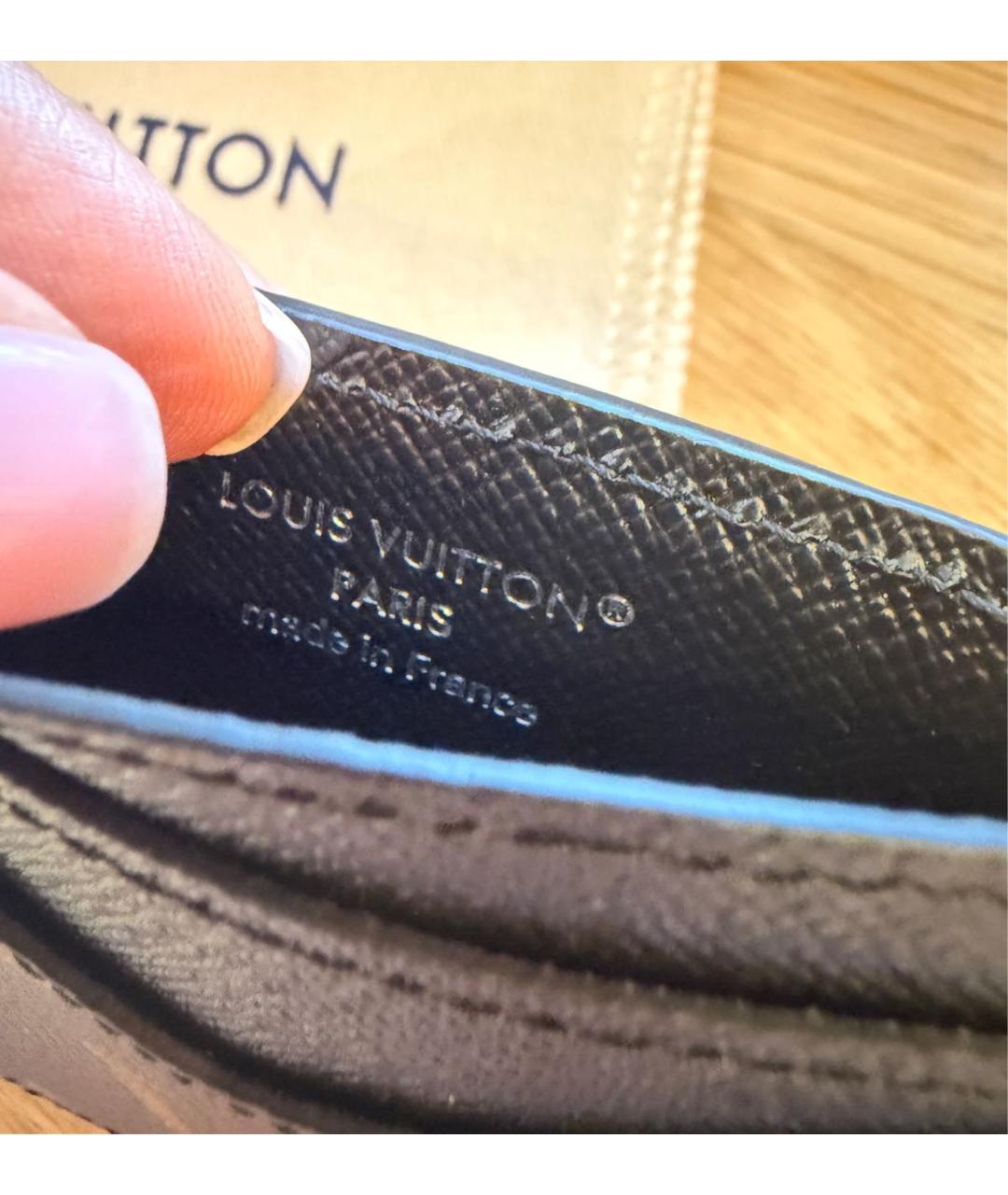 LOUIS VUITTON Коричневый кардхолдер, фото 5