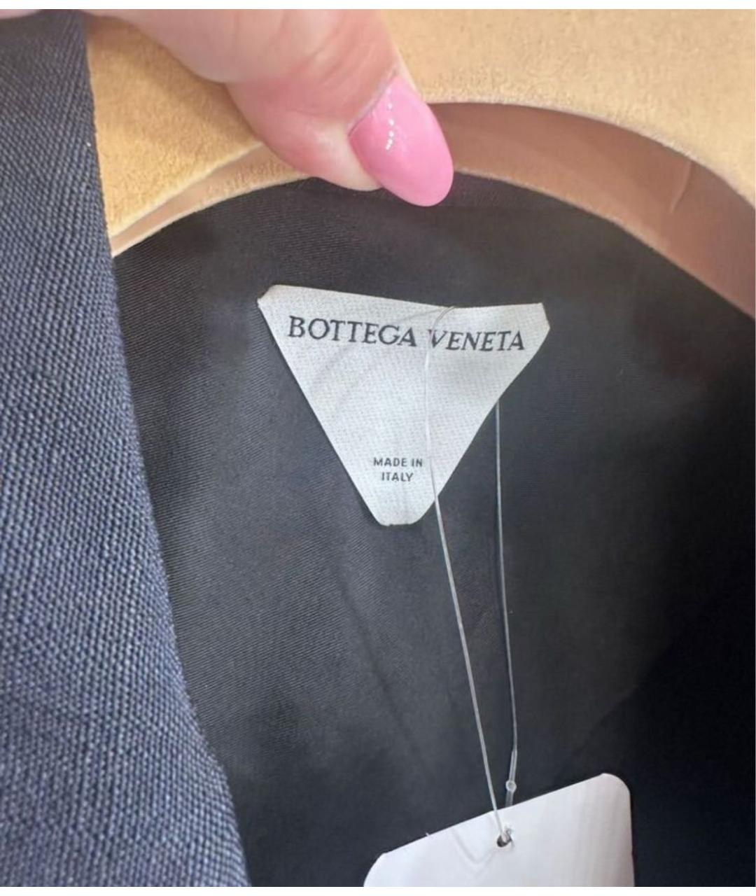 BOTTEGA VENETA Черный шелковый жакет/пиджак, фото 3