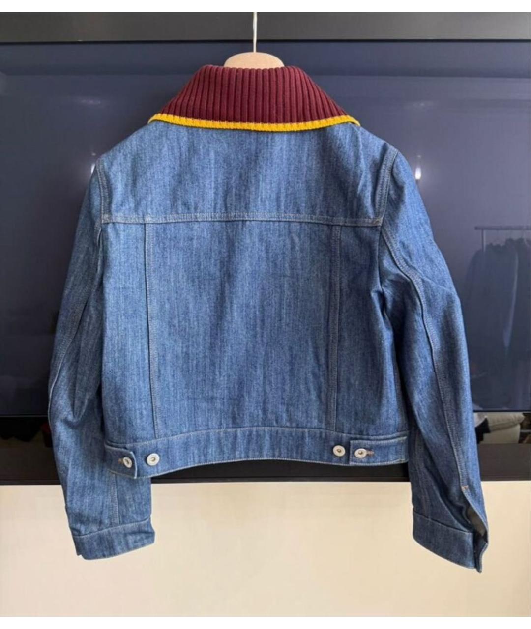 MIU MIU Синий деним жакет/пиджак, фото 2