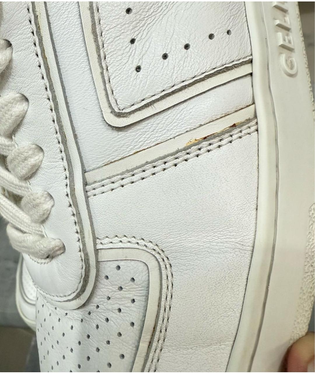 CELINE Белые кожаные кроссовки, фото 5