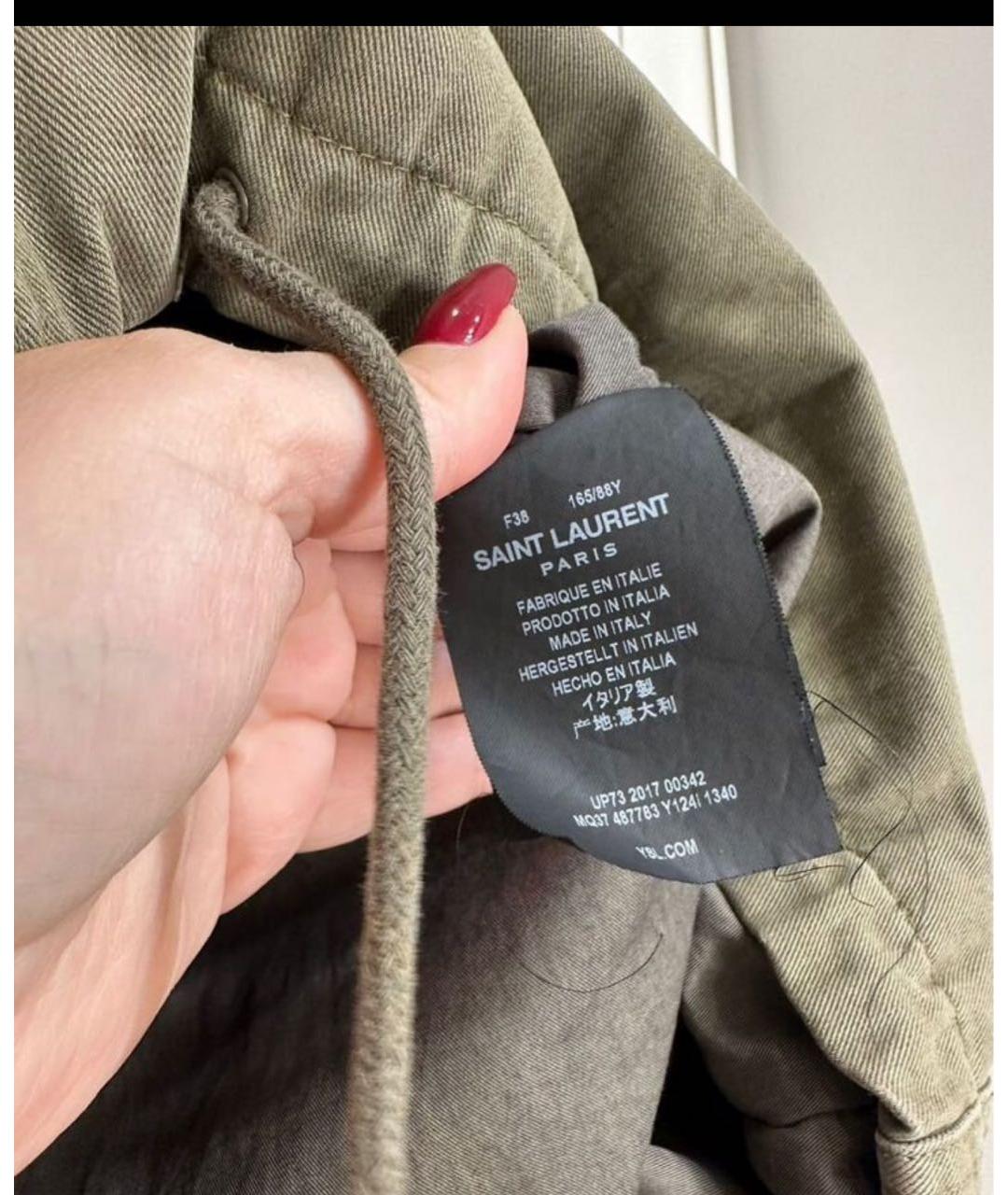 SAINT LAURENT Зеленая куртка, фото 4