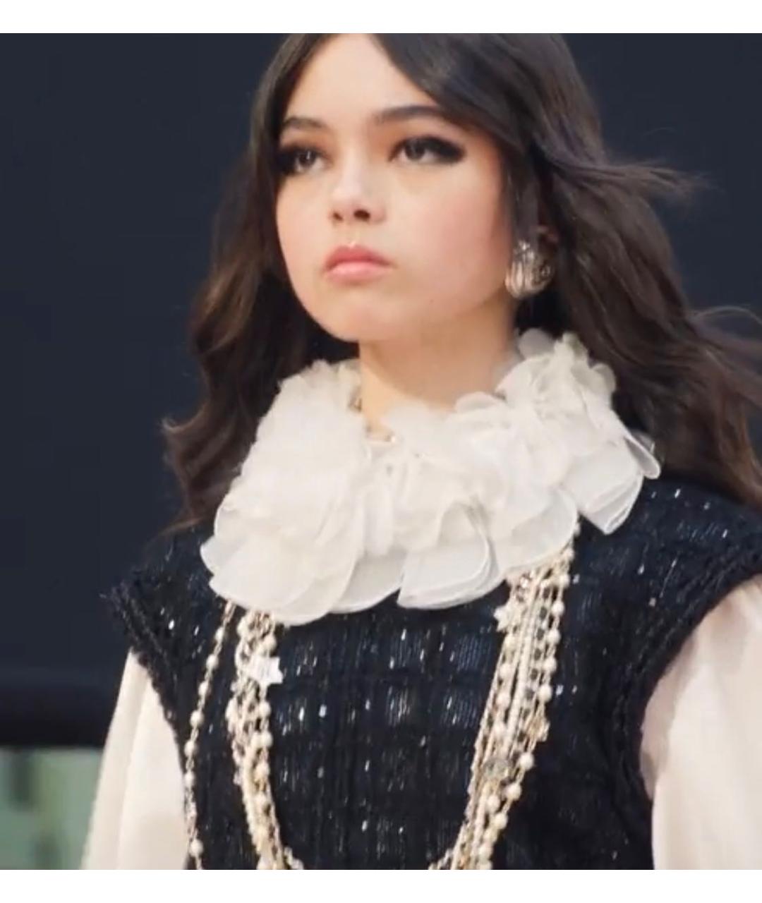 CHANEL Белые металлические клипсы, фото 6