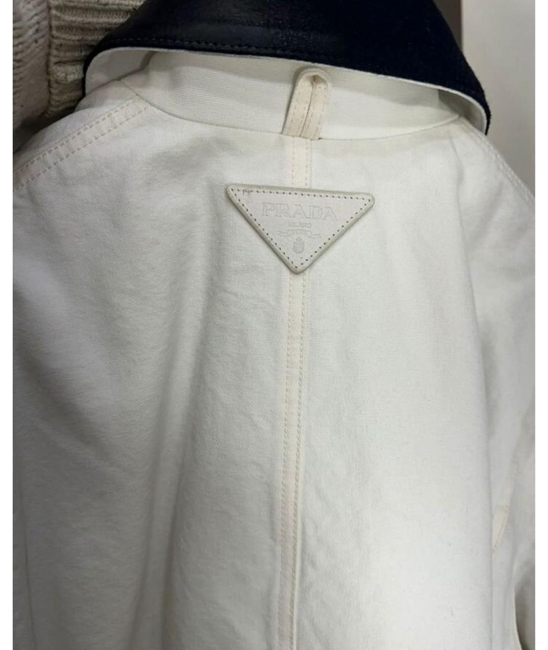PRADA Белая деним куртка, фото 3