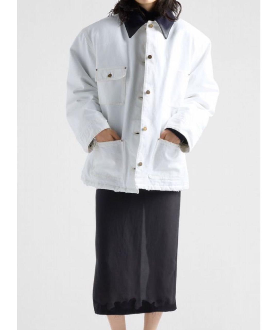 PRADA Белая деним куртка, фото 8