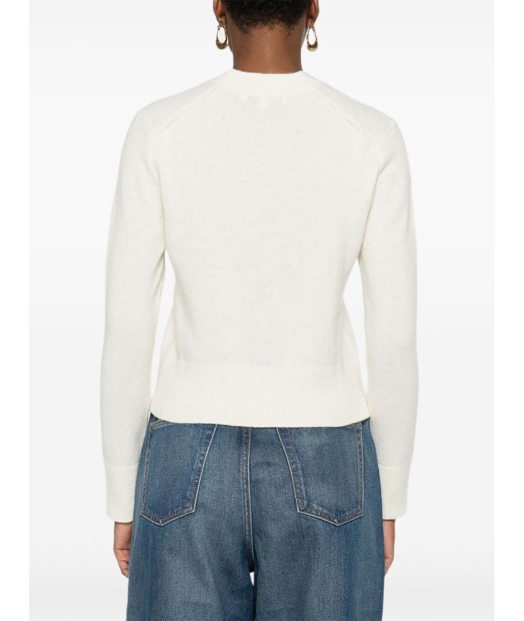 MAISON KITSUNE Бежевый шерстяной кардиган, фото 4